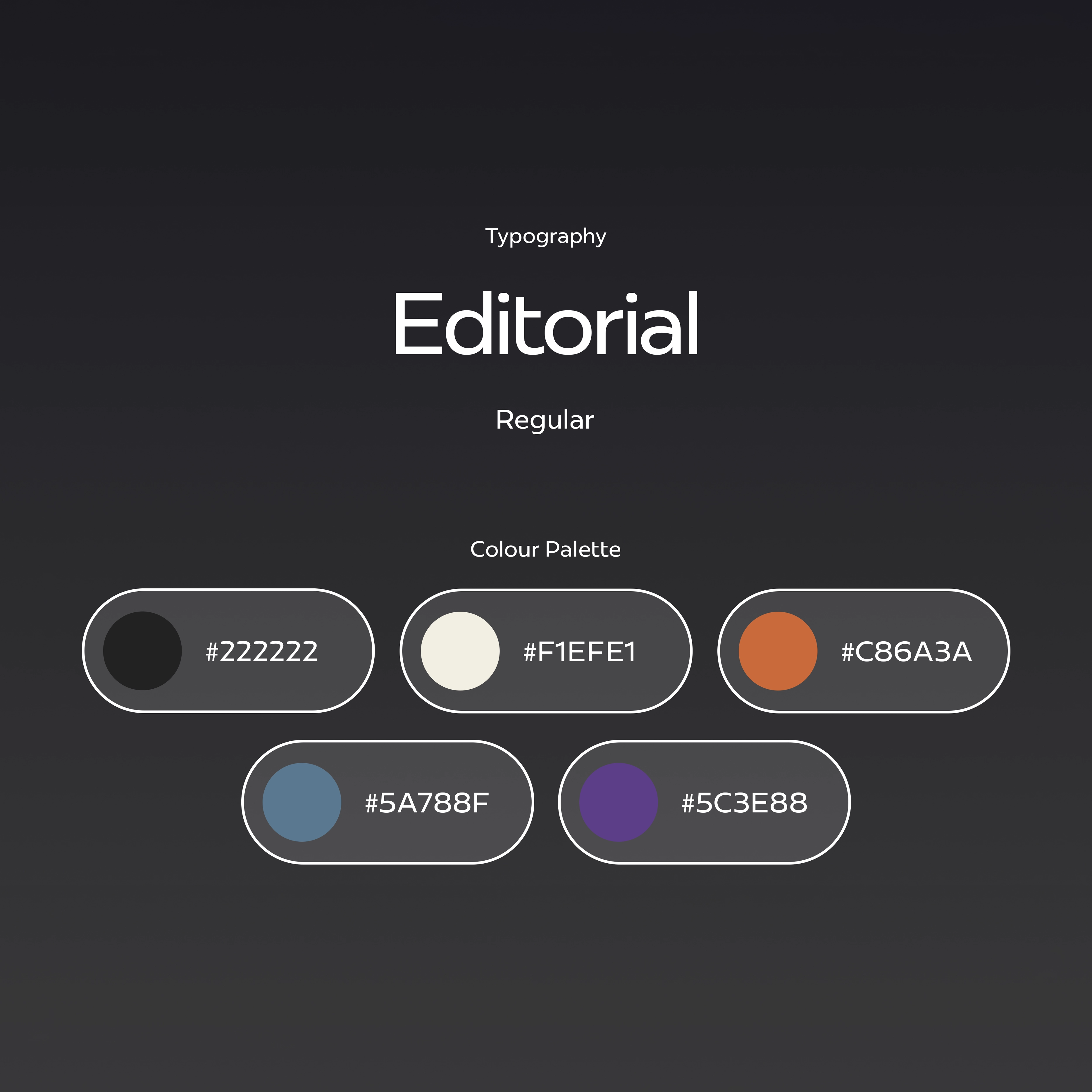 Brand typography of FutureFrame website